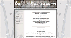 Desktop Screenshot of galerie-knoetzmann.de