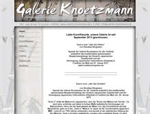 Tablet Screenshot of galerie-knoetzmann.de